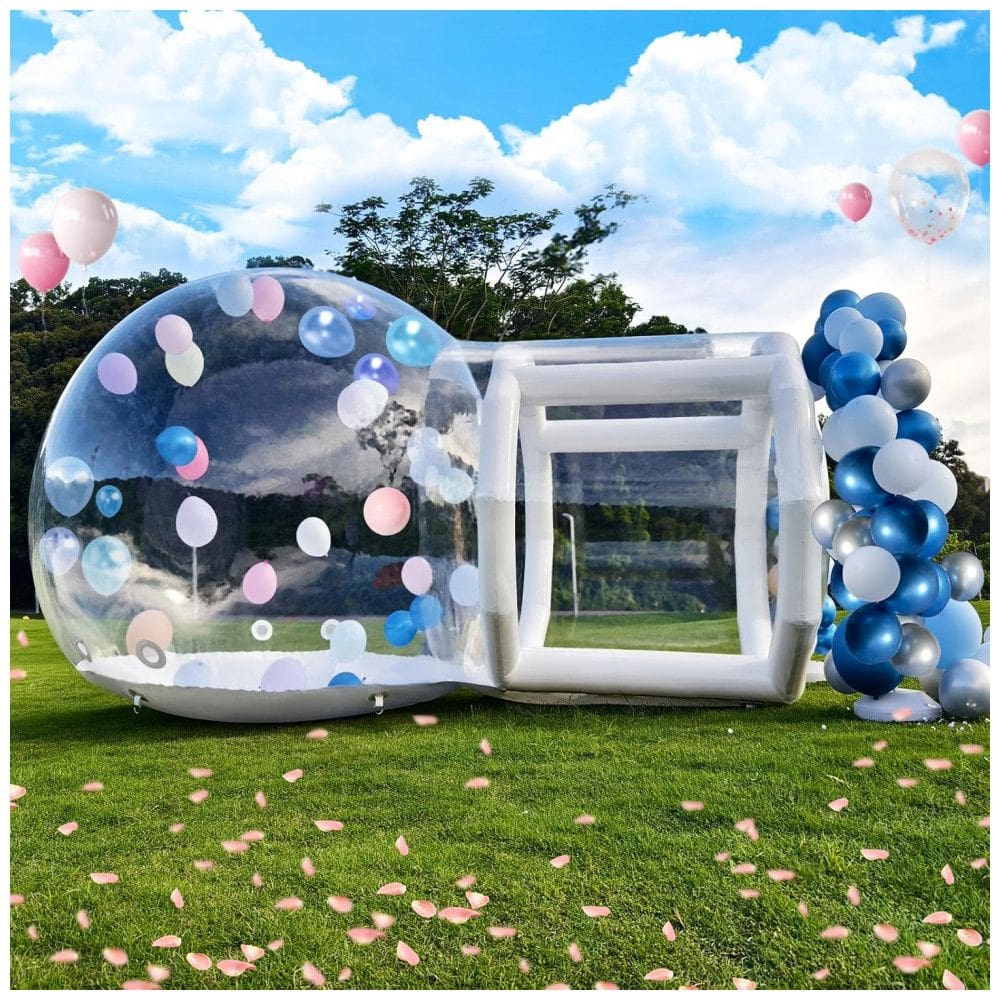Casa de Bolha Inflável de 3 metros para Crianças, Casa de Bolha de PVC Transparente com Túnel, Soprador de Ar, Bomba de Ar 600W,Gaonala