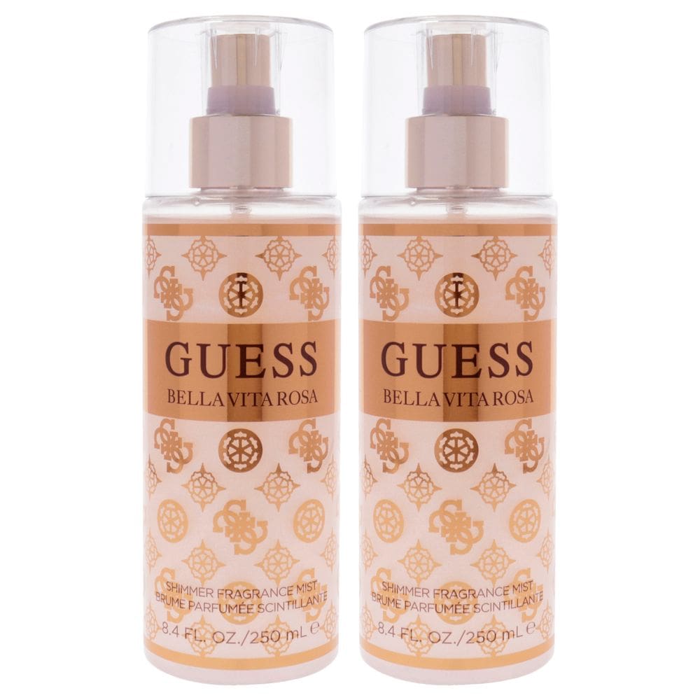 Perfume Guess Bella Vita Rosa Shimmer Mist 250 ml, pacote com 2 unidades