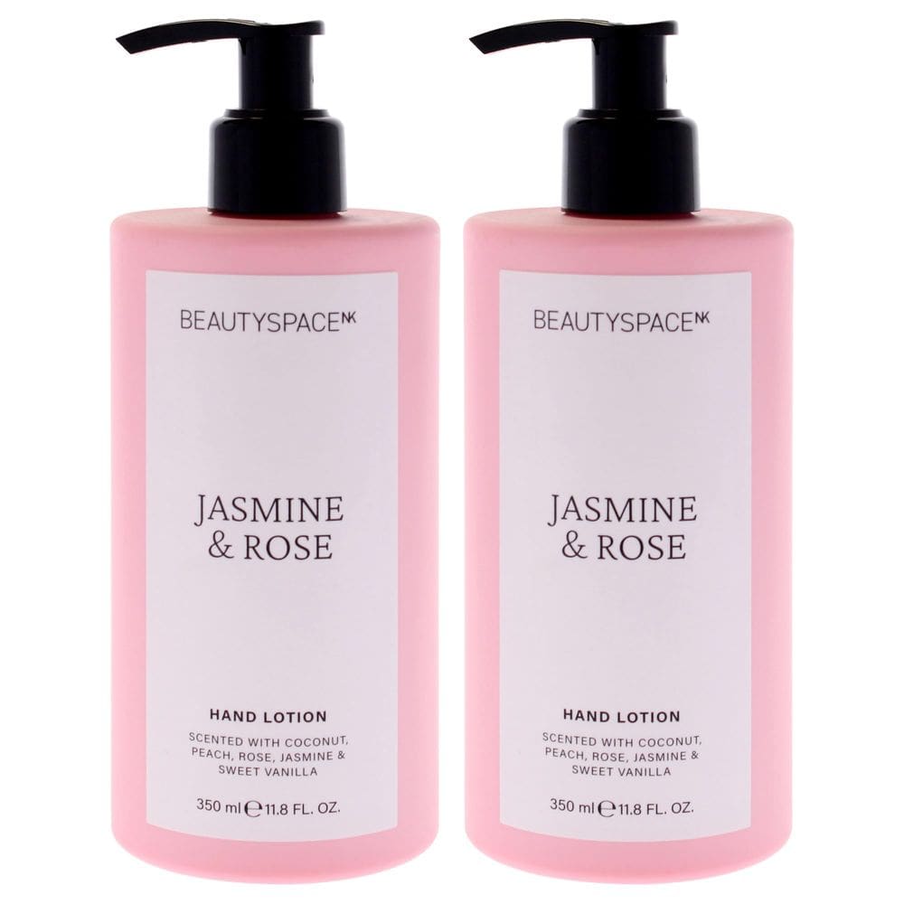 Loção para mãos Beauty Space Jasmine Rose 350 ml, pacote com 2