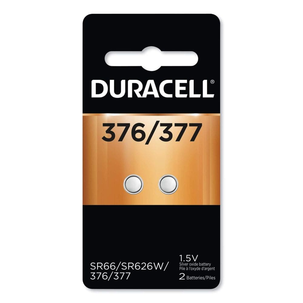 Bateria Duracell 376/377 de óxido de prata de 1,5 V, pacote com 2 unidades