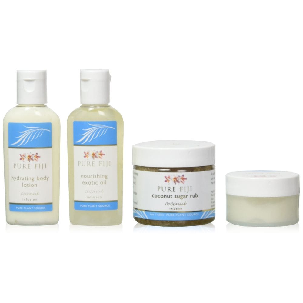 Caixa de presente corporal PURE FIJI Spa para mulheres e homens com aroma de coco