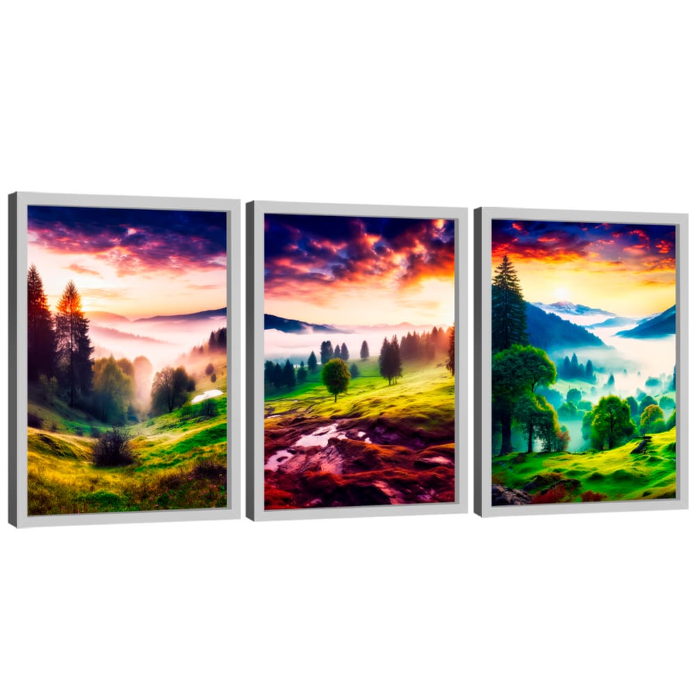 Quadro Decorativo Trio Paisagem Natural