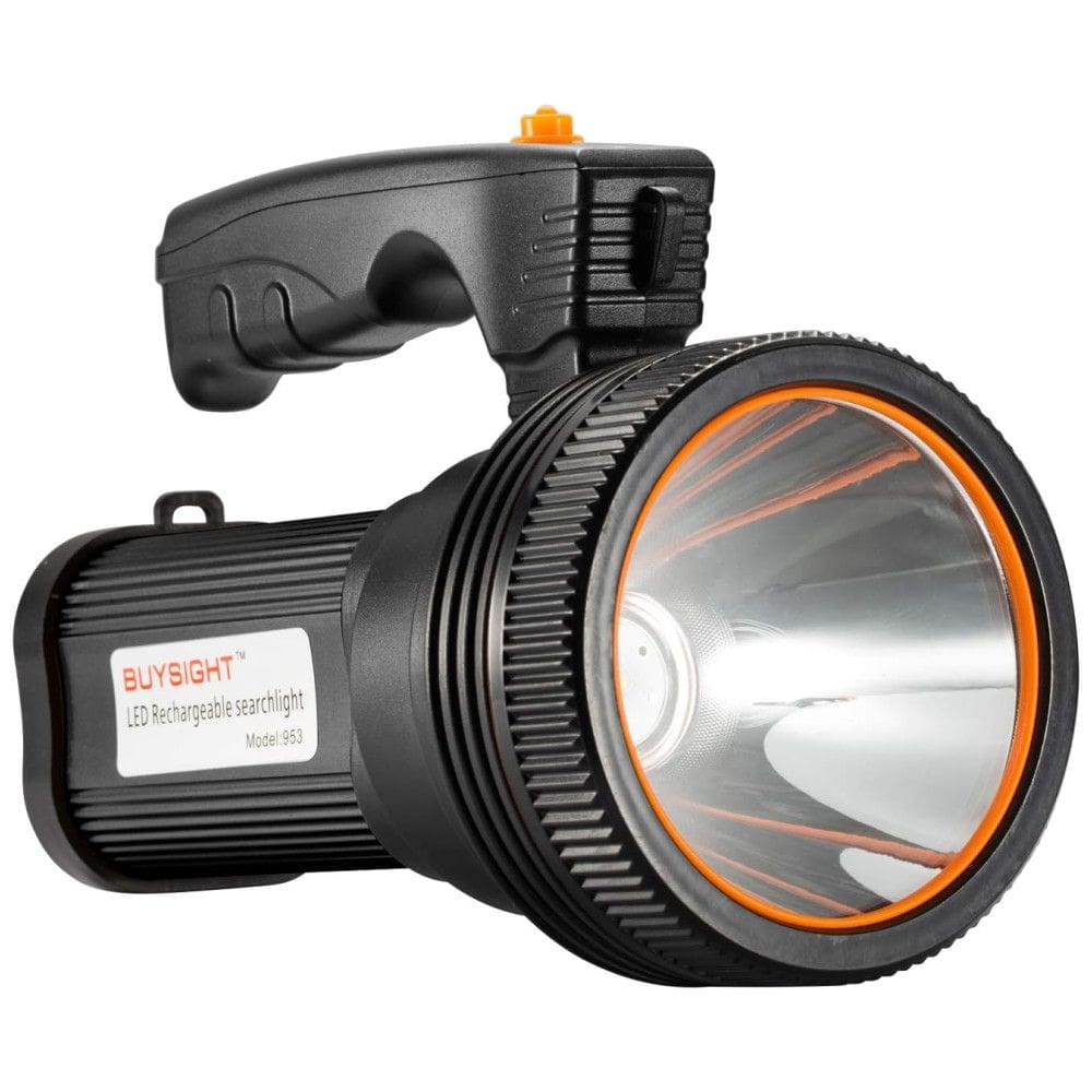 Lanterna LED 6000 Lúmens Bateria Recarregável de Íon Lítio à Prova D Água, BUYSIGHT, Preto