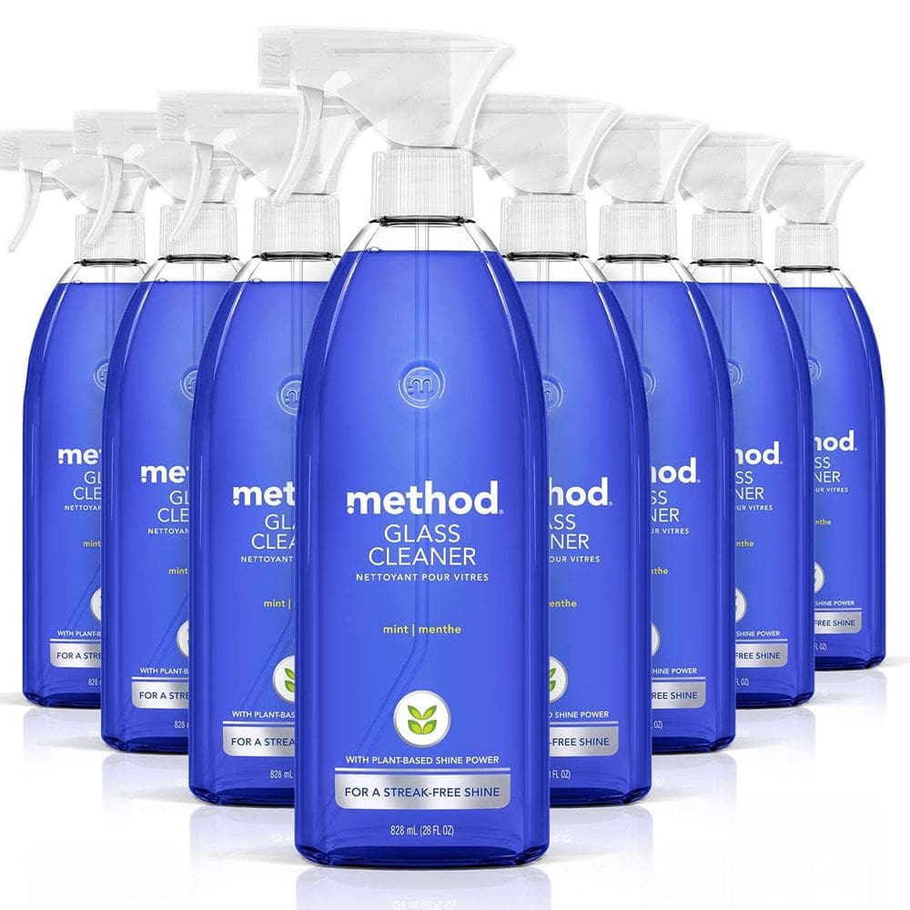 Método de limpeza de vidros Spray Mint 8x828ml sem amônia