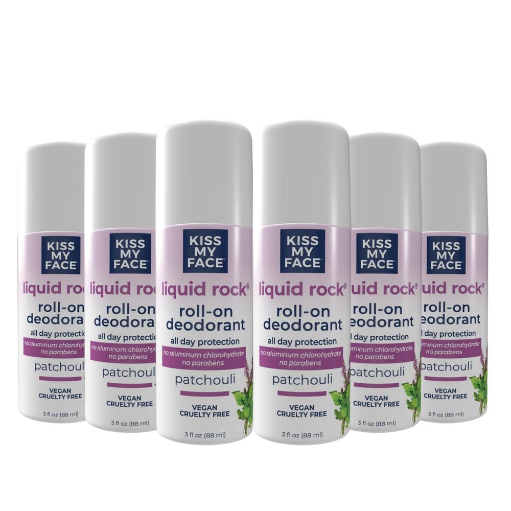 Desodorante Kiss My Face Líquido Rock Patchouli 90 mL (x6)