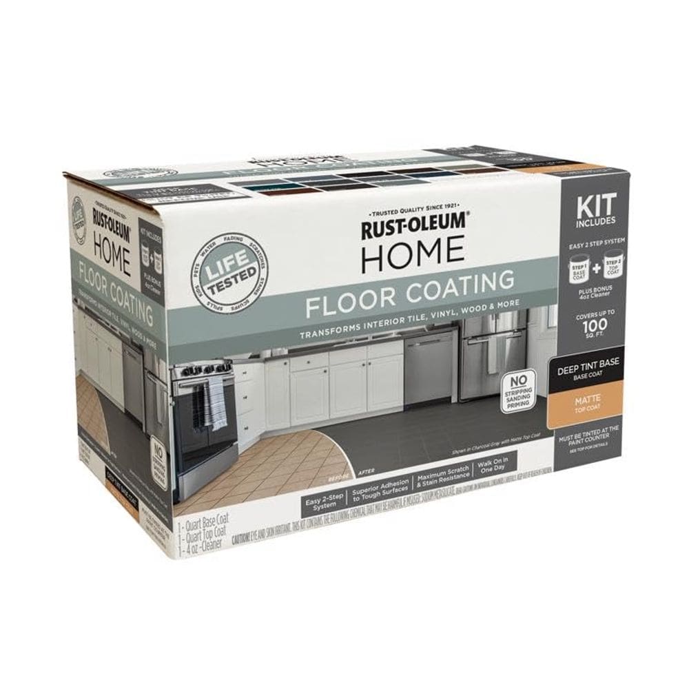 Kit de revestimiento para piso Rust-Oleum Home Base de Tinte Profundo Mate