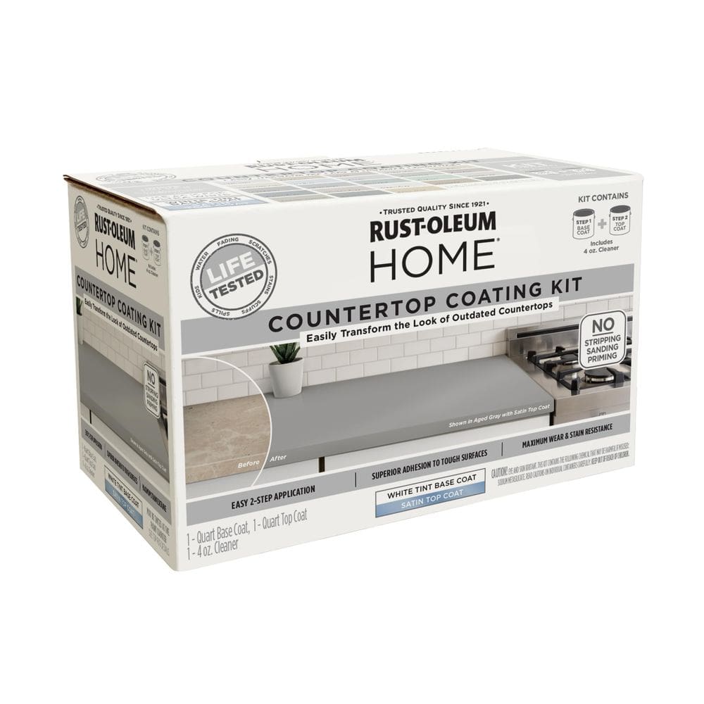 Kit de revestimento de bancada Rust-Oleum Home Satin White