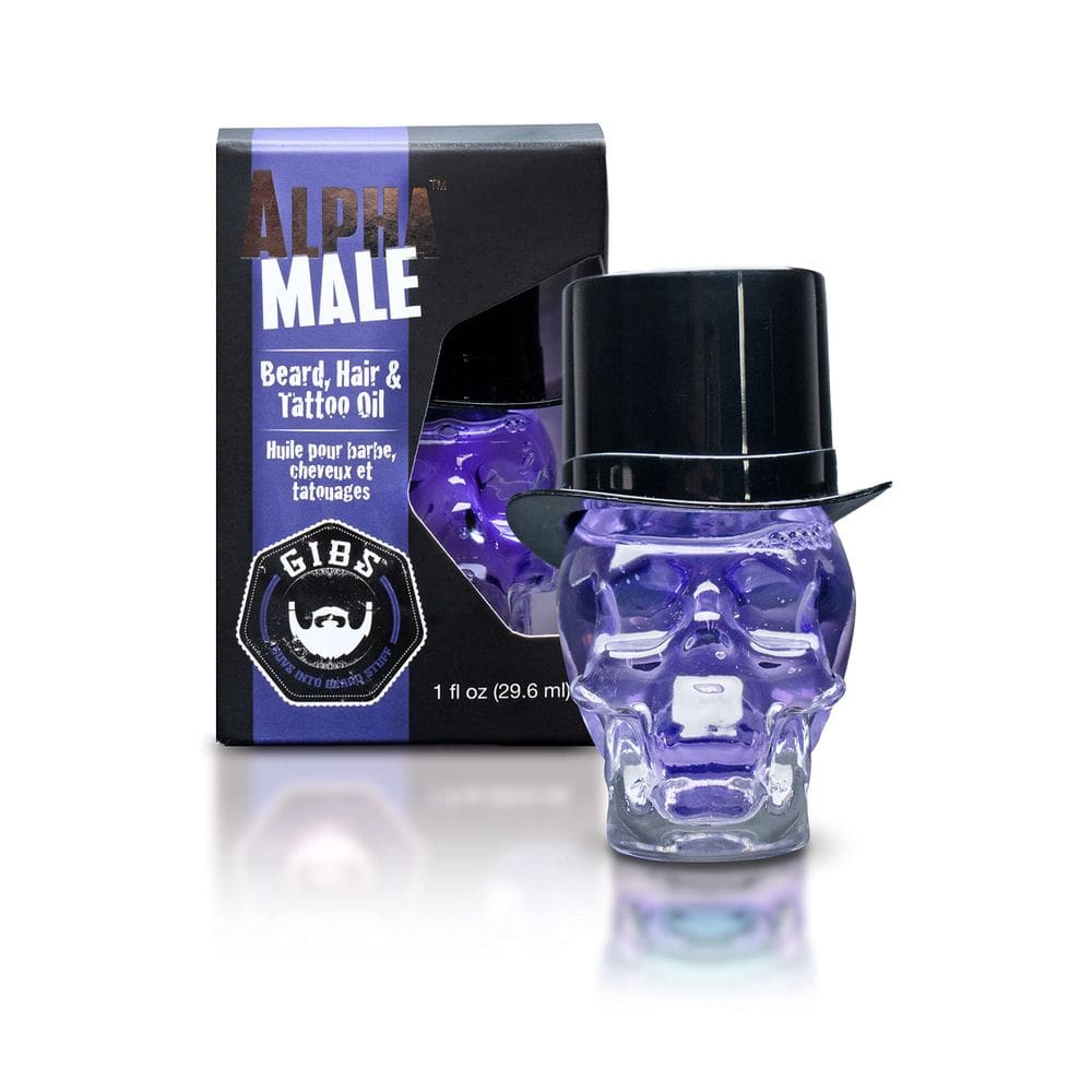 Óleo para barba, cabelo e tatuagem GIBS Grooming Alpha Male 30mL