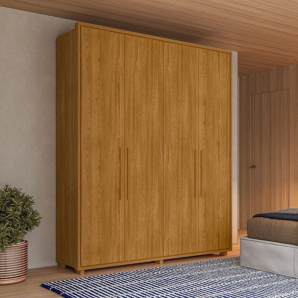 Guarda-roupas 100% Mdf Greco Domitorios Cumaru