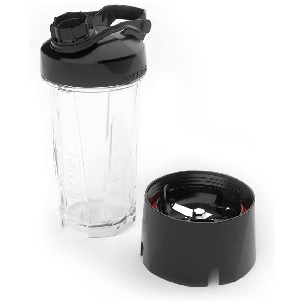 Garrafa 900ml, Copo Misturador Reutilizável Dose Única Inclui Tampa Viagem, frasco sem BPA, BLENDTEC GO Cup 30 oz, Preto