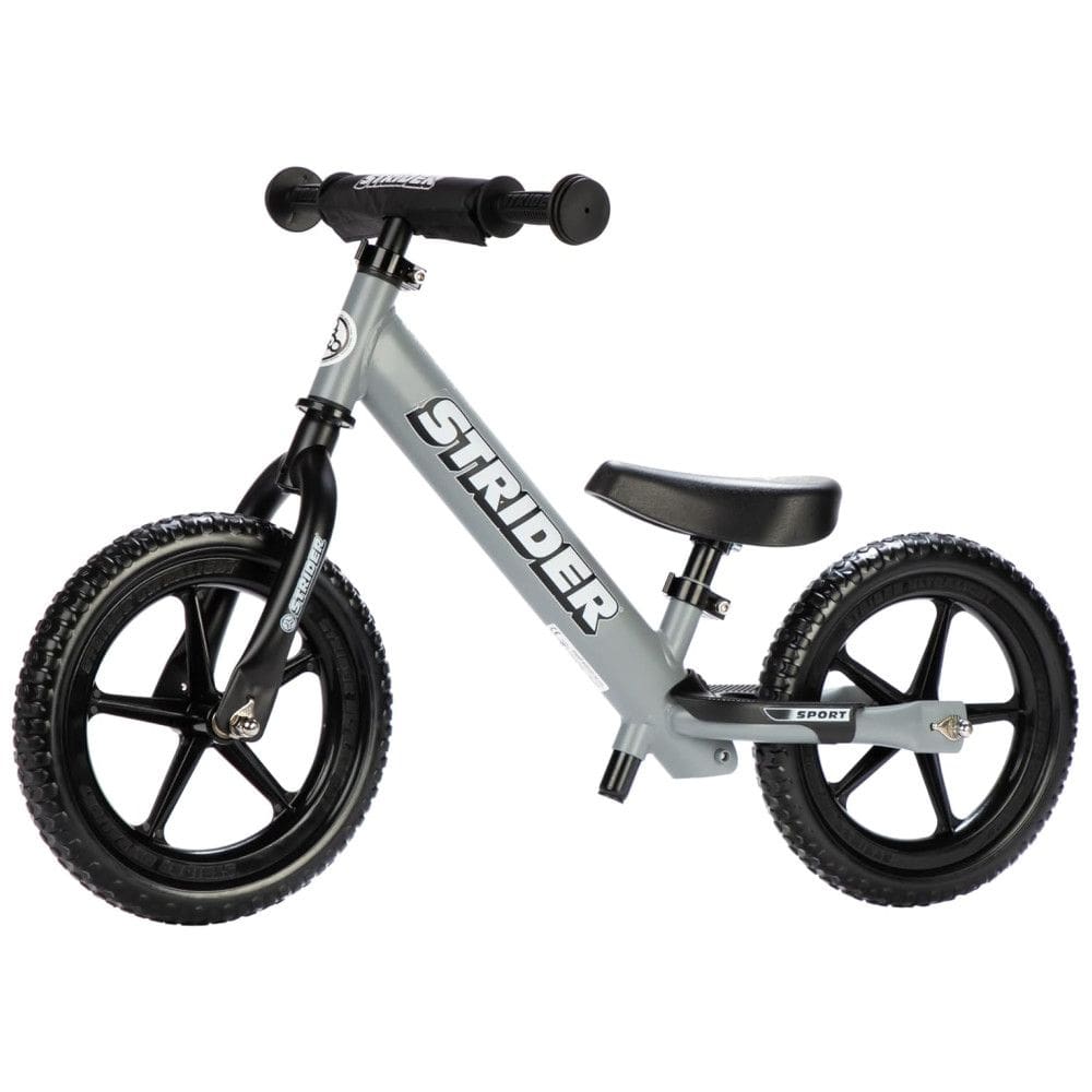 Bicicleta sem Pedal para Crianças de 2 a 3 Anos, Strider, Cinza