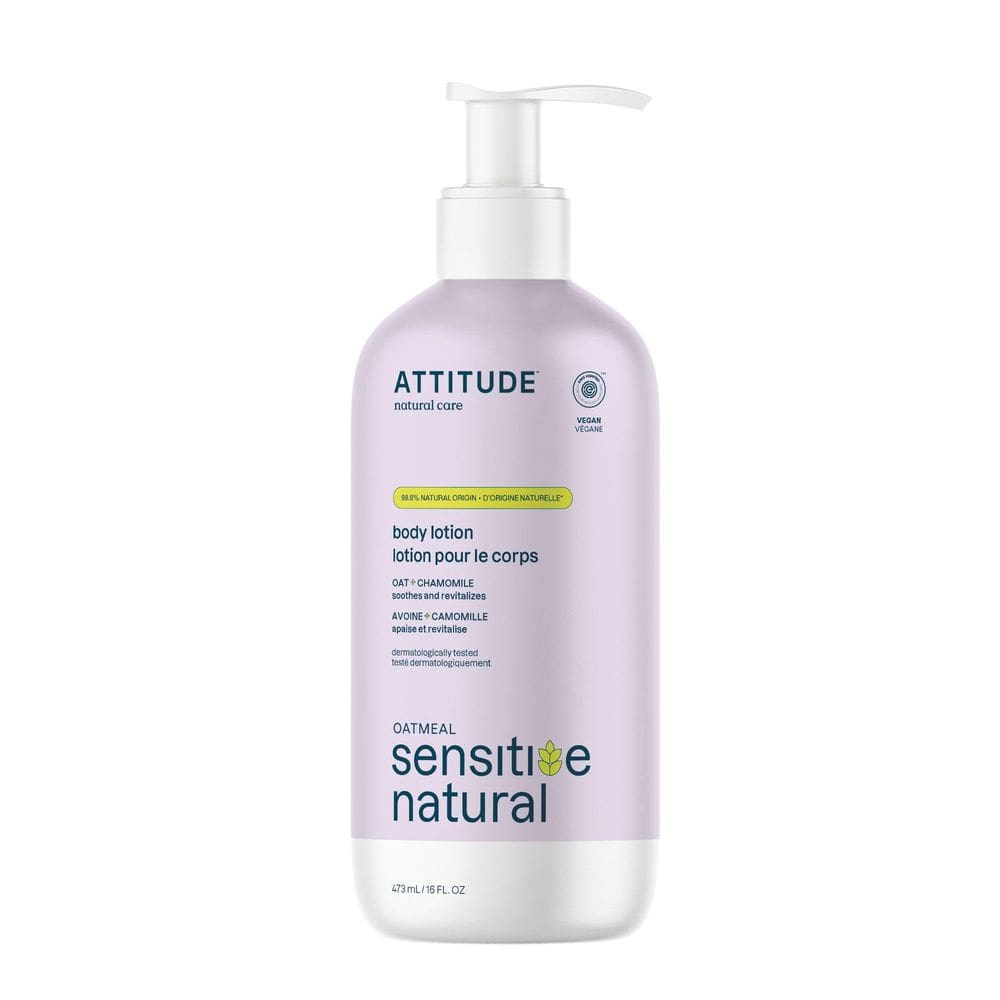 Loção corporal ATTITUDE para pele sensível com aveia 473ml