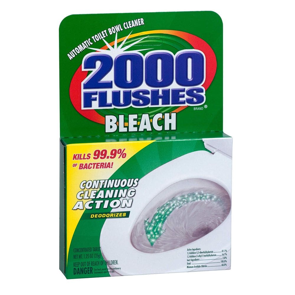 Limpador de vasos sanitários 2000 FLUSHES Bleach 35g