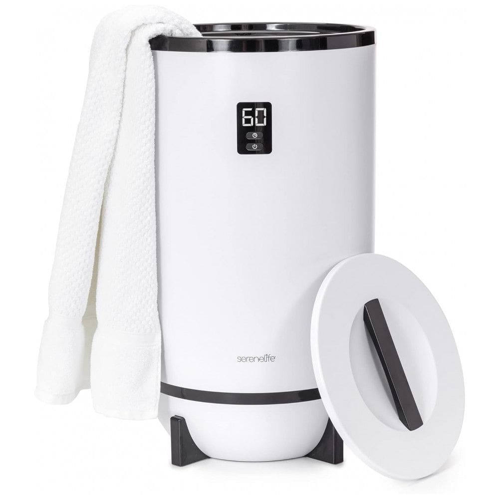 Aquecedor de Toalha Elétrico até 2 Toalhas com Desligamento Automático, 110V 500W, SereneLife, Branco