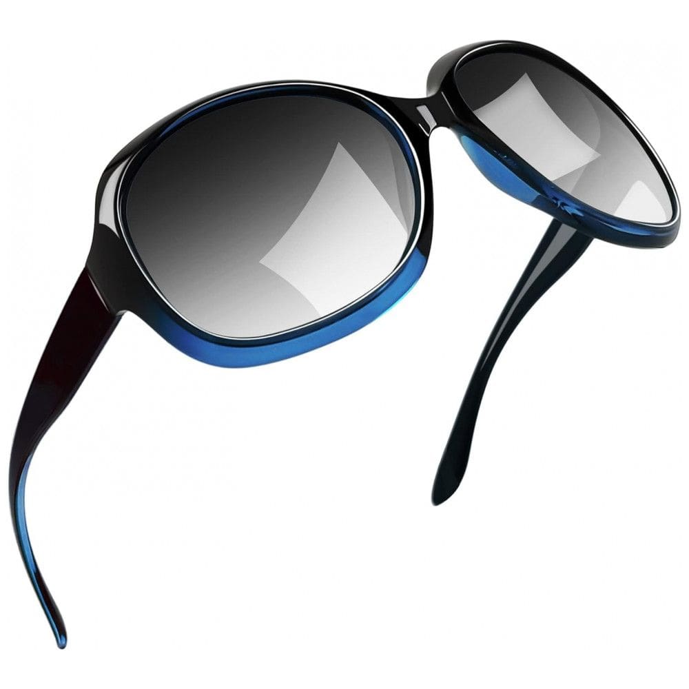 Óculos de Sol Feminino com Proteção UV, Joopin B12, Azul Gradiente