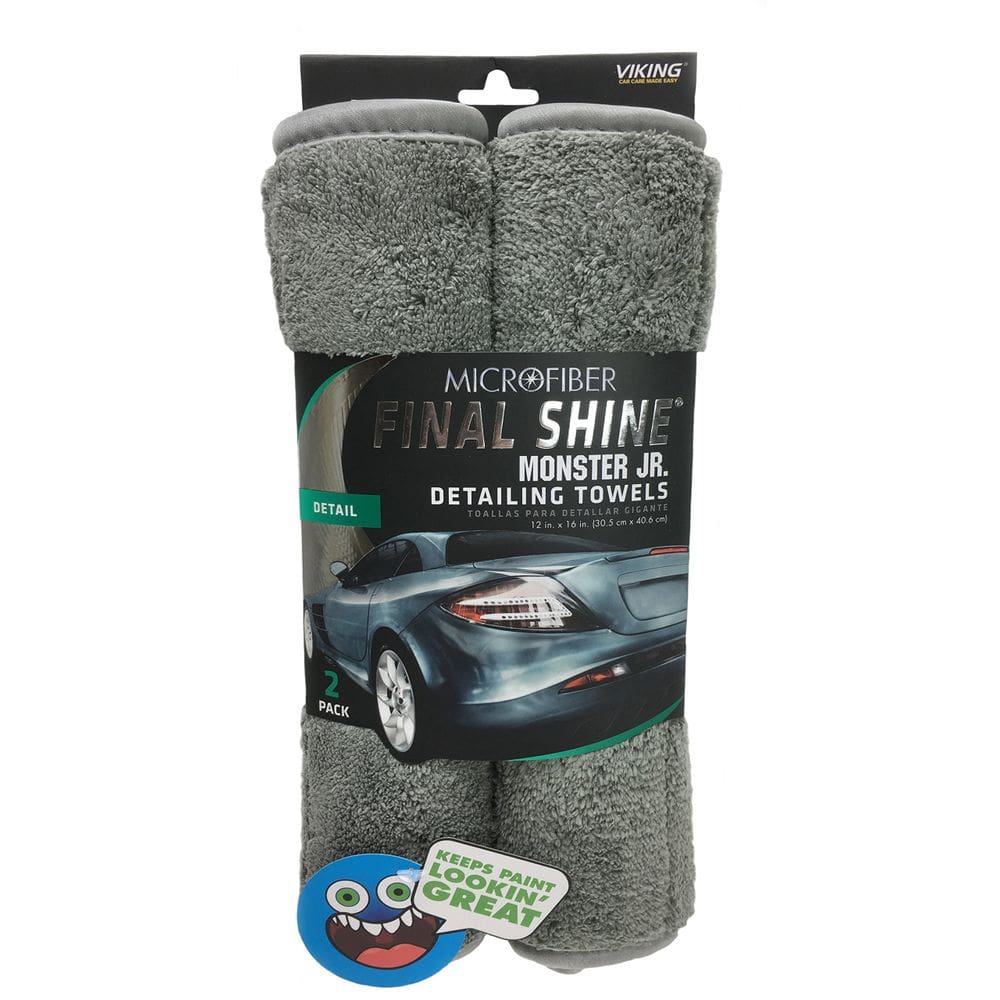 Toalha de detalhamento VIKING 953801, pacote com 2 unidades, absorvente de pelúcia