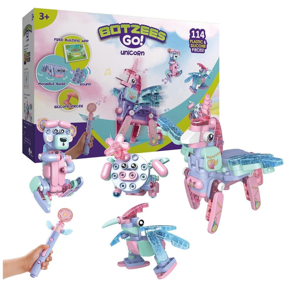 Unicórnio Robô com Sistema de Aprendizagem STEM para Crianças de 3 Anos ou Mais, BOTZEES GO