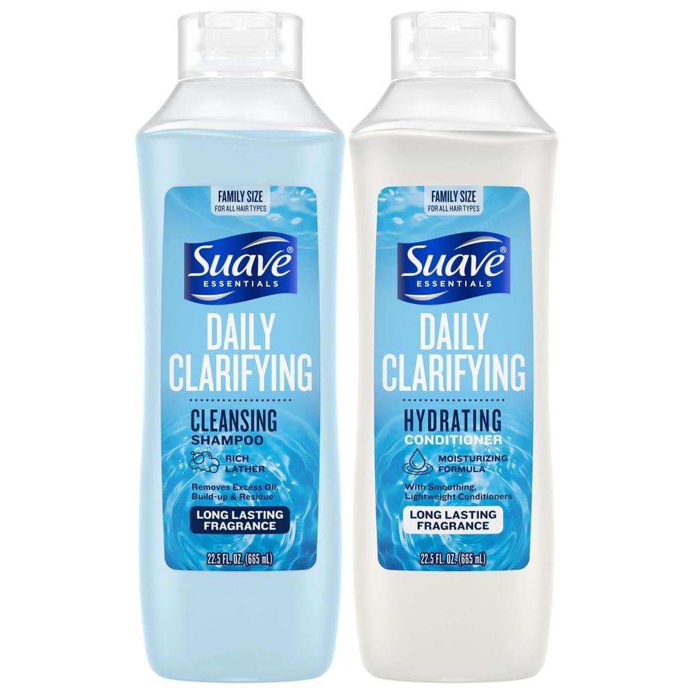 Conjunto de Shampoo e Condicionador Suave Clarificante e Hidratante 660mL