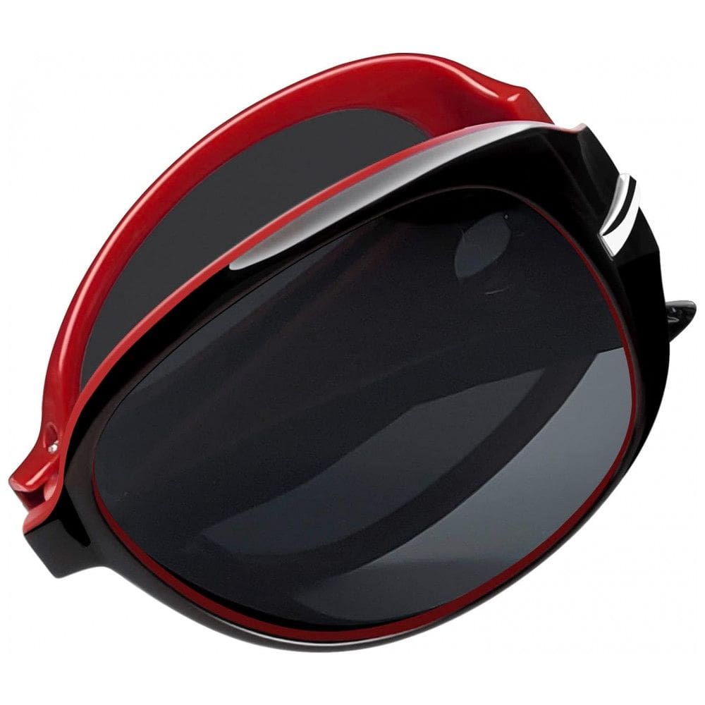Óculos de Sol Feminino Dobrável com Proteção UV, Joopin A29, Preto e Vermelho