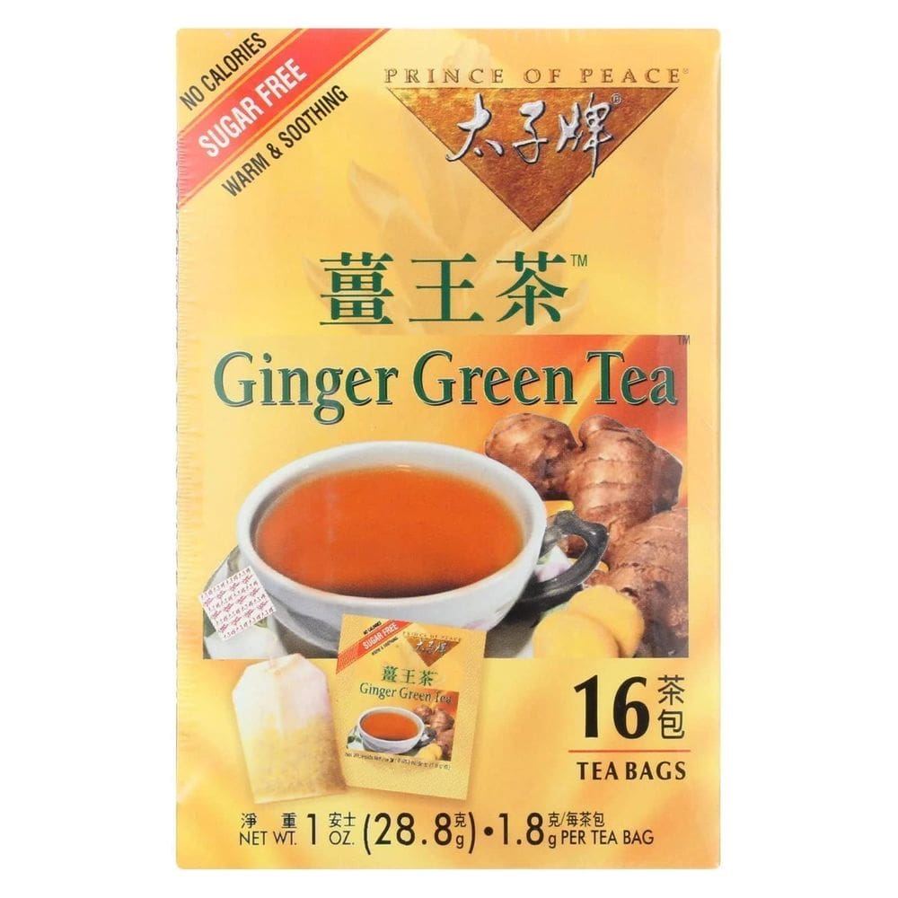 Chá Prince Of Peace Ginger Green 16 saquinhos de chá