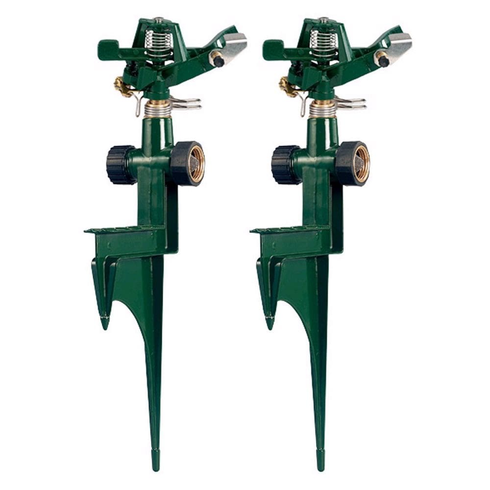 Aspersor de impacto de zinc Orbit 56351, paquete de 2, alcance de 26 m