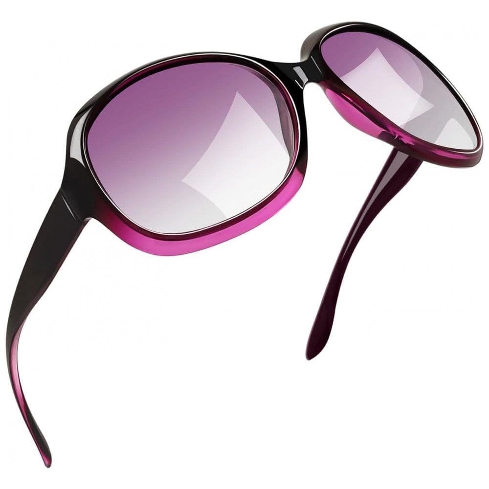 Óculos de Sol Feminino com Proteção UV, Joopin B14, Roxo Gradiente
