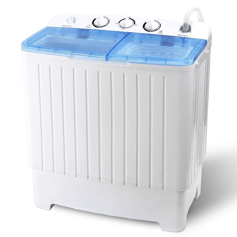 Máquina de lavar roupa HomGarden Portable Compact Twin Tub 11 libras
