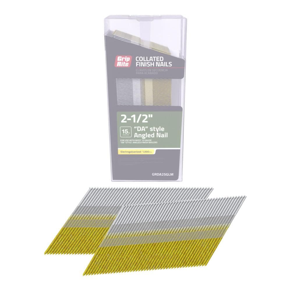 Finish Nails Grip-Rite GRDA25GLM 15 Gauge Eletrogalvanizado 6,35 cm