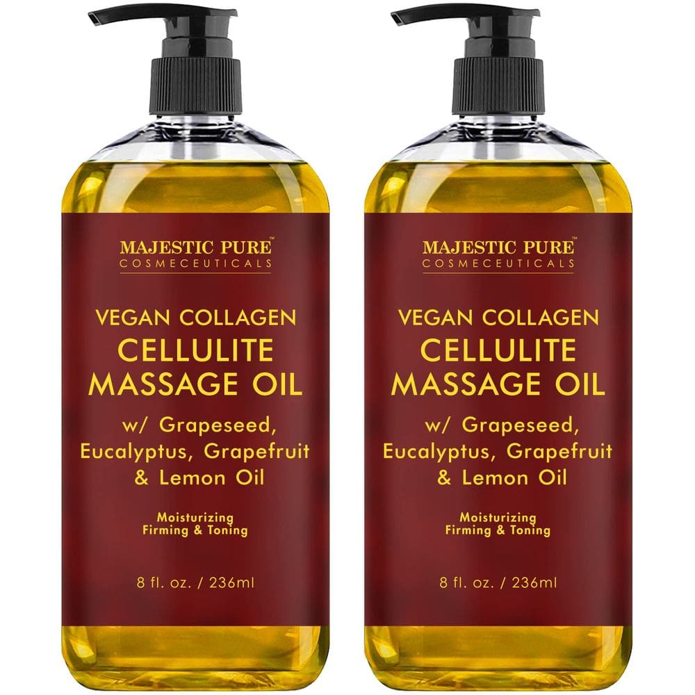 Óleo de massagem MAJESTIC PURE Cellulite com colágeno vegano 480 ml
