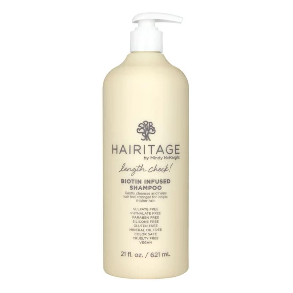 Shampoo Hairitage Length Check Biotina com óleo de rícino preto jamaicano 400 ml