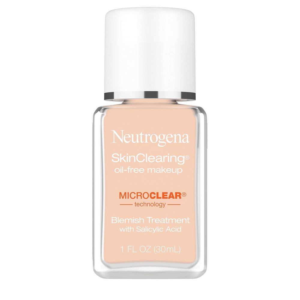 Foundation Neutrogena SkinClearing Acne, sem óleo, 80, bege médio