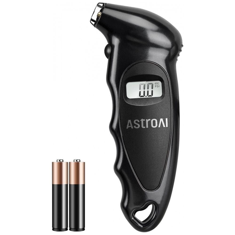 Medidor de Pressão de Pneus Digital AstroAI com Pilhas AAA Substituíveis, 150 PSI 4 Configurações para Carro, Caminhão, Bicicleta