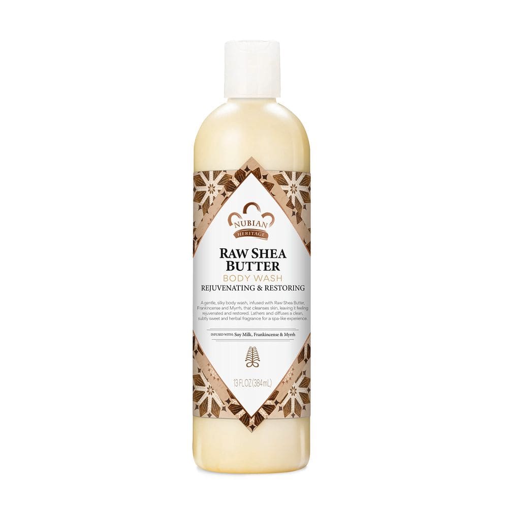 Sabonete líquido Nubian Heritage Raw Shea Butter 385 ml para pele seca