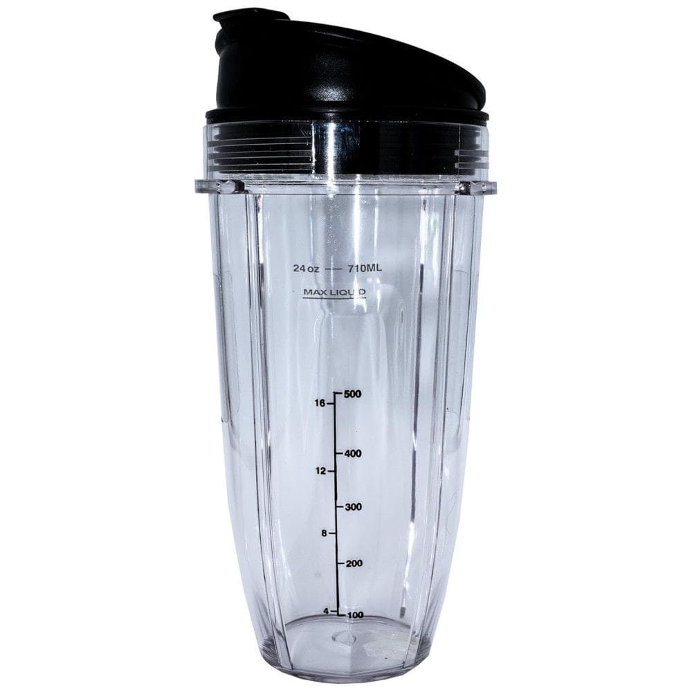 Copo Liquidificador NutriNinja com tampa 709ml, BLENDIN, Preto