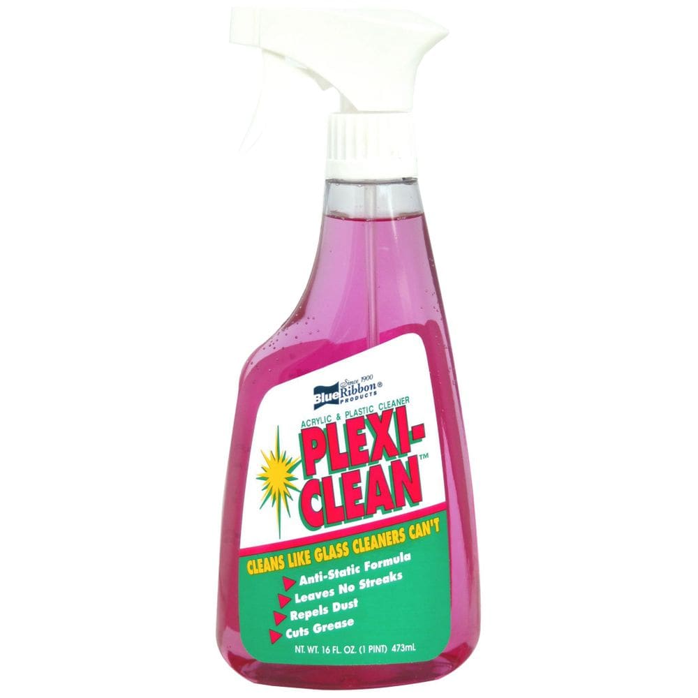Limpador Blue Ribbon Plexi-Clean de acrílico e plástico 480 ml