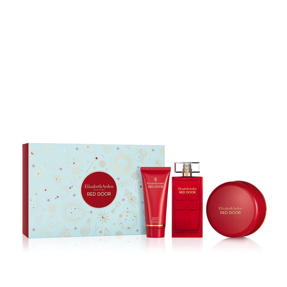 Conjunto de 3 peças de água de toalete Perfume Elizabeth Arden Red Door 100ml