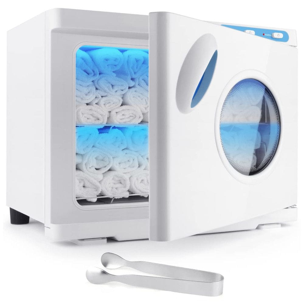 Aquecedor de Toalha Elétrico para Barbearia 23L com Janela Transparente, 110V, DEPFALL, Branco