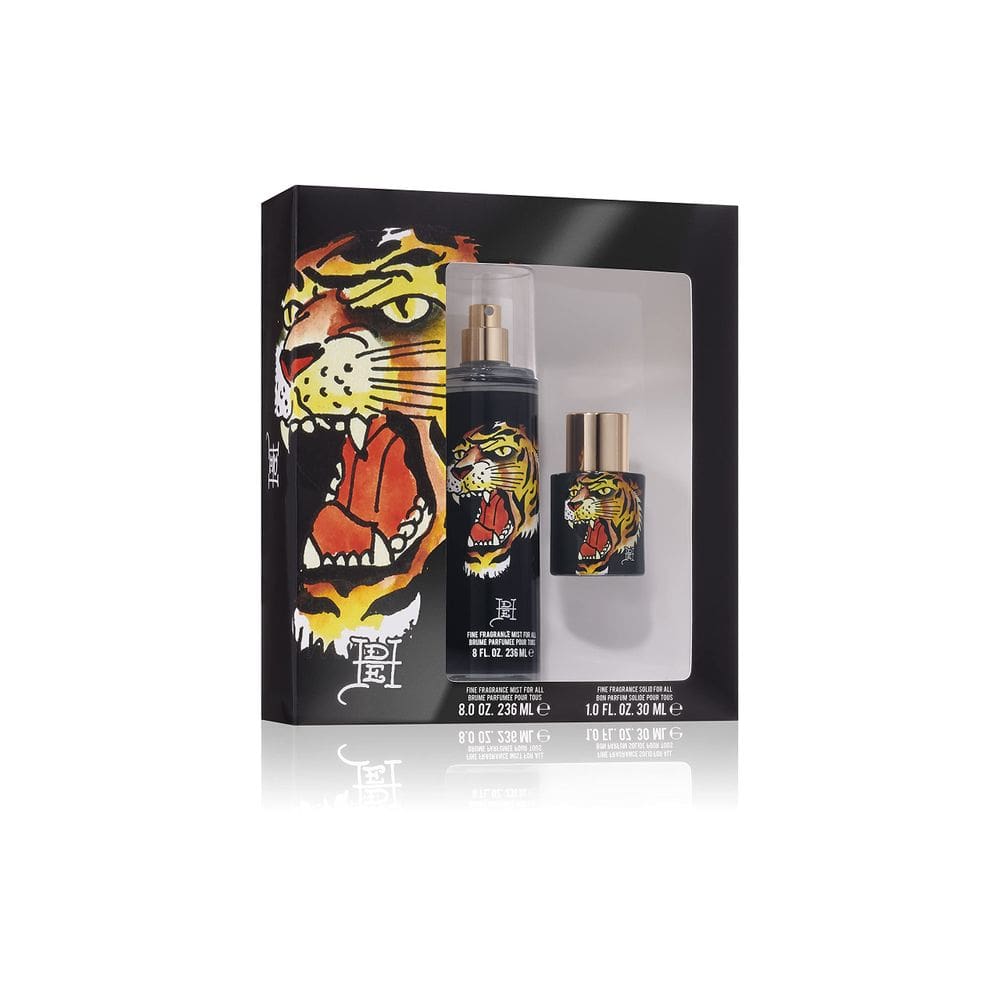 Conjunto de perfumes Ed Hardy Tiger Ink Eau De Parfum, 2 peças para homens e mulheres