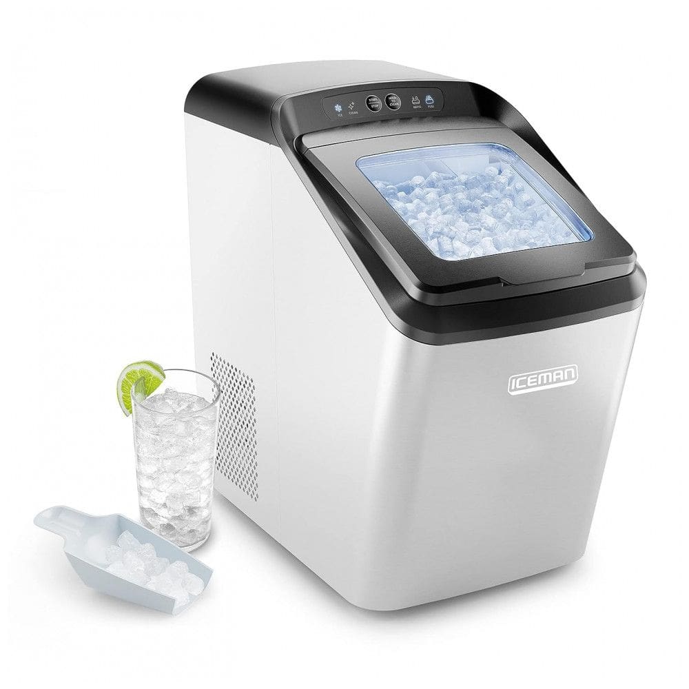 Máquina de Gelo até 11 kg em 24H Portátil em Aço Inoxidável, 110V, Chefman, Prata