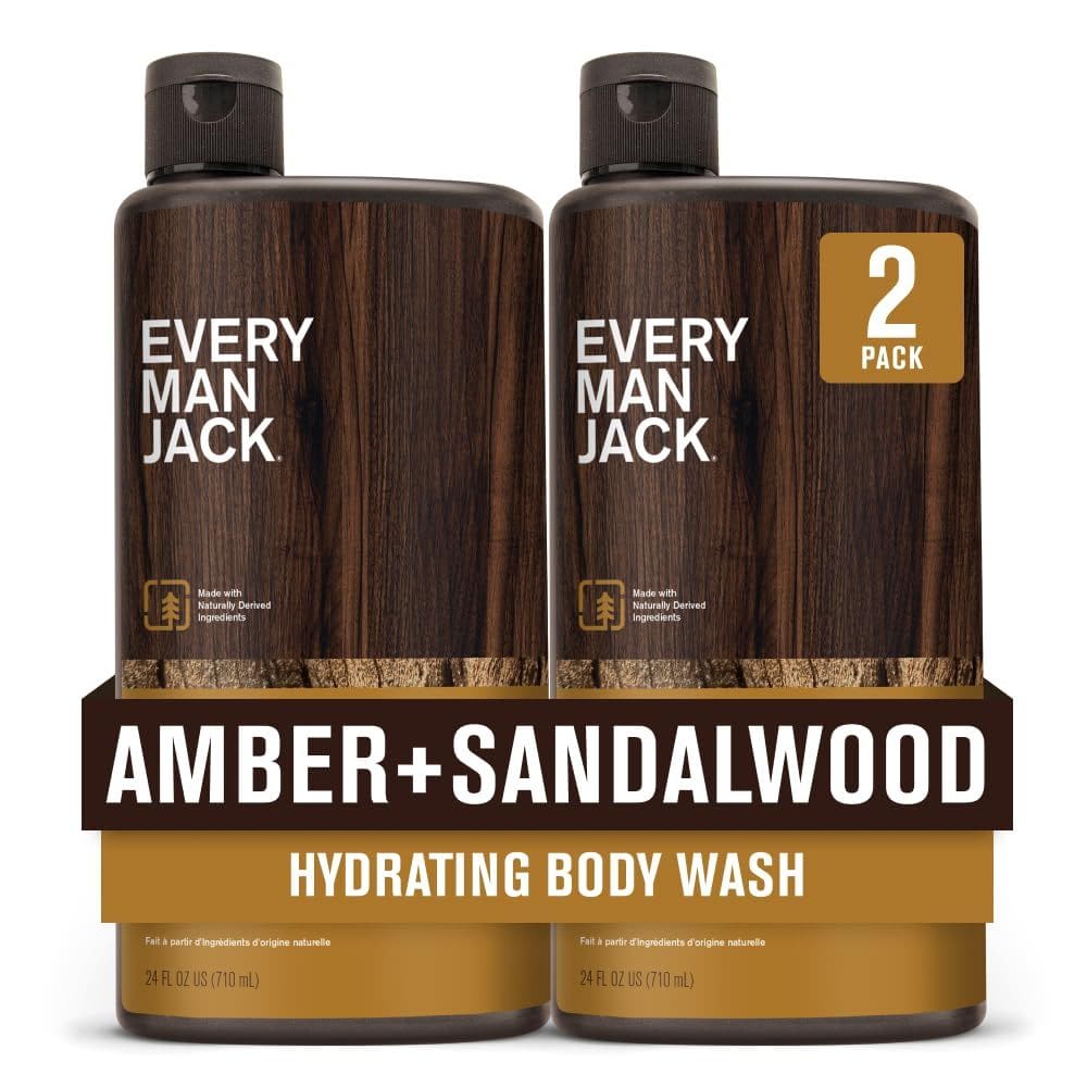 Sabonete corporal Every Man Jack Hydrating Juniper Sage, 400 ml, pacote com 2