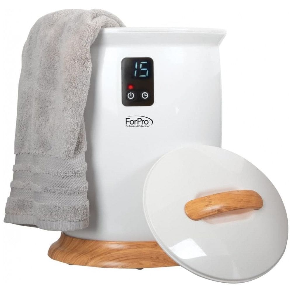 Aquecedor de Toalha Elétrico 18 Litros com 4 Configurações de Temporizador, 110V, ForPro Professional Collection, Branco