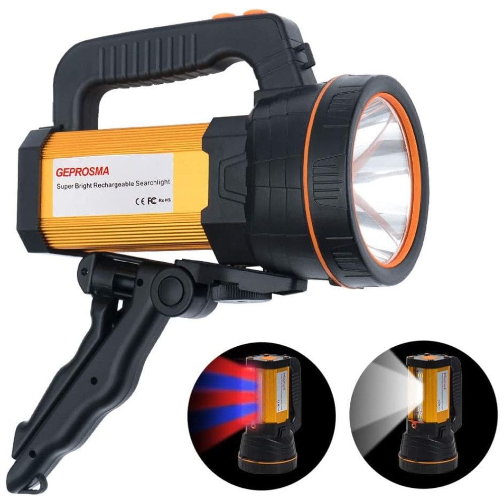 Lanterna LED CREE L2 Bateria de Lítio Porta USB à Prova D Água Alça Removível, GEPROSMA, Laranja escuro