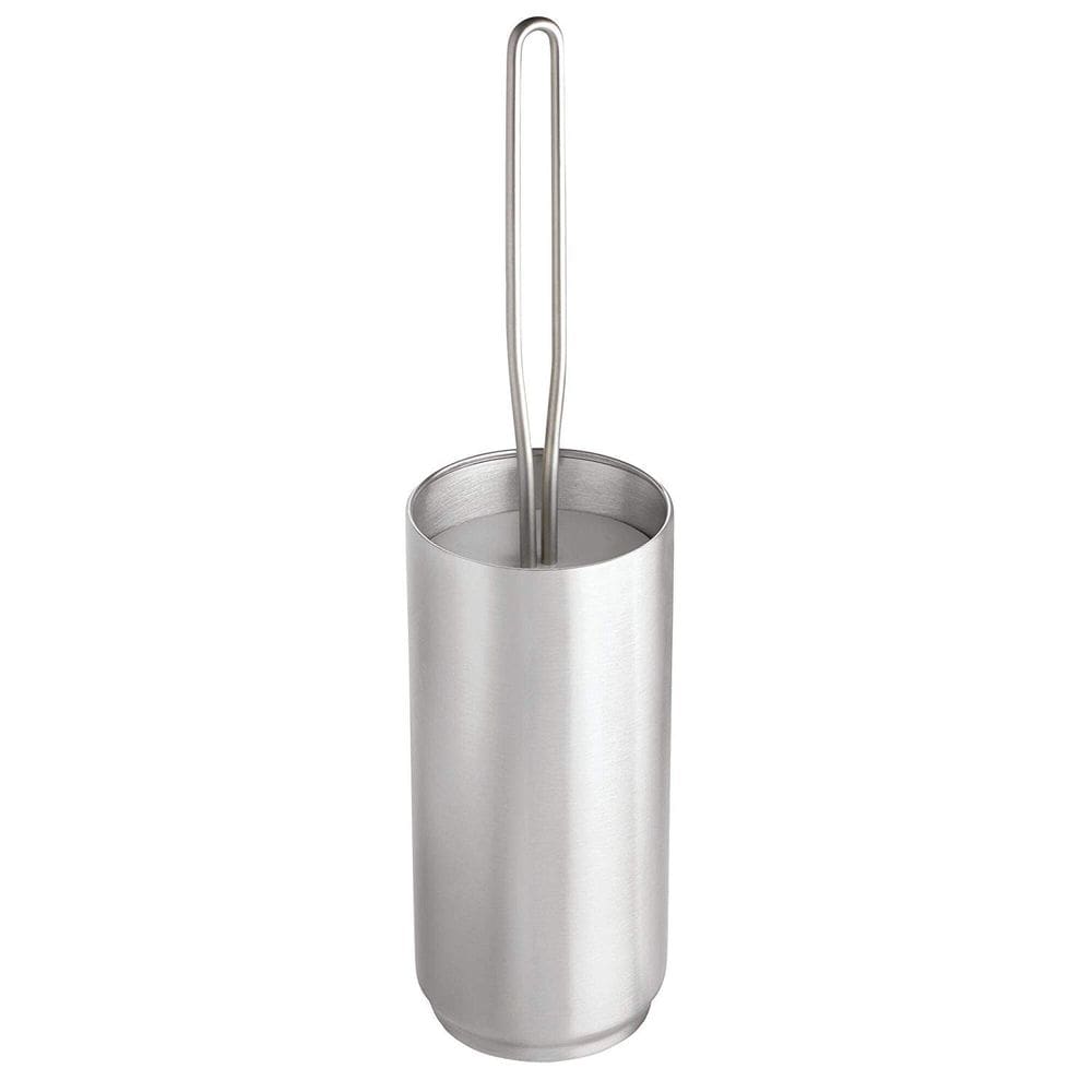 Conjunto de escovas de vaso sanitário InterDesign Austin Brushed Steel 10x10x41 cm