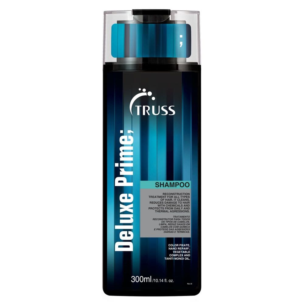 Shampoo TRUSS Deluxe Prime Deep Cleansing 300ml para cabelos danificados
