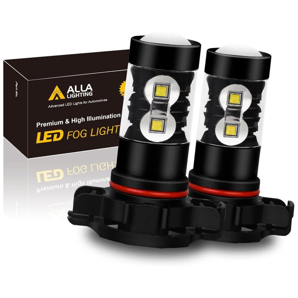 Lâmpada Automotiva Para Neblina 12V e 24V 6000K Xenon 2400lm, ALLA LIGHTING 5202, Branco