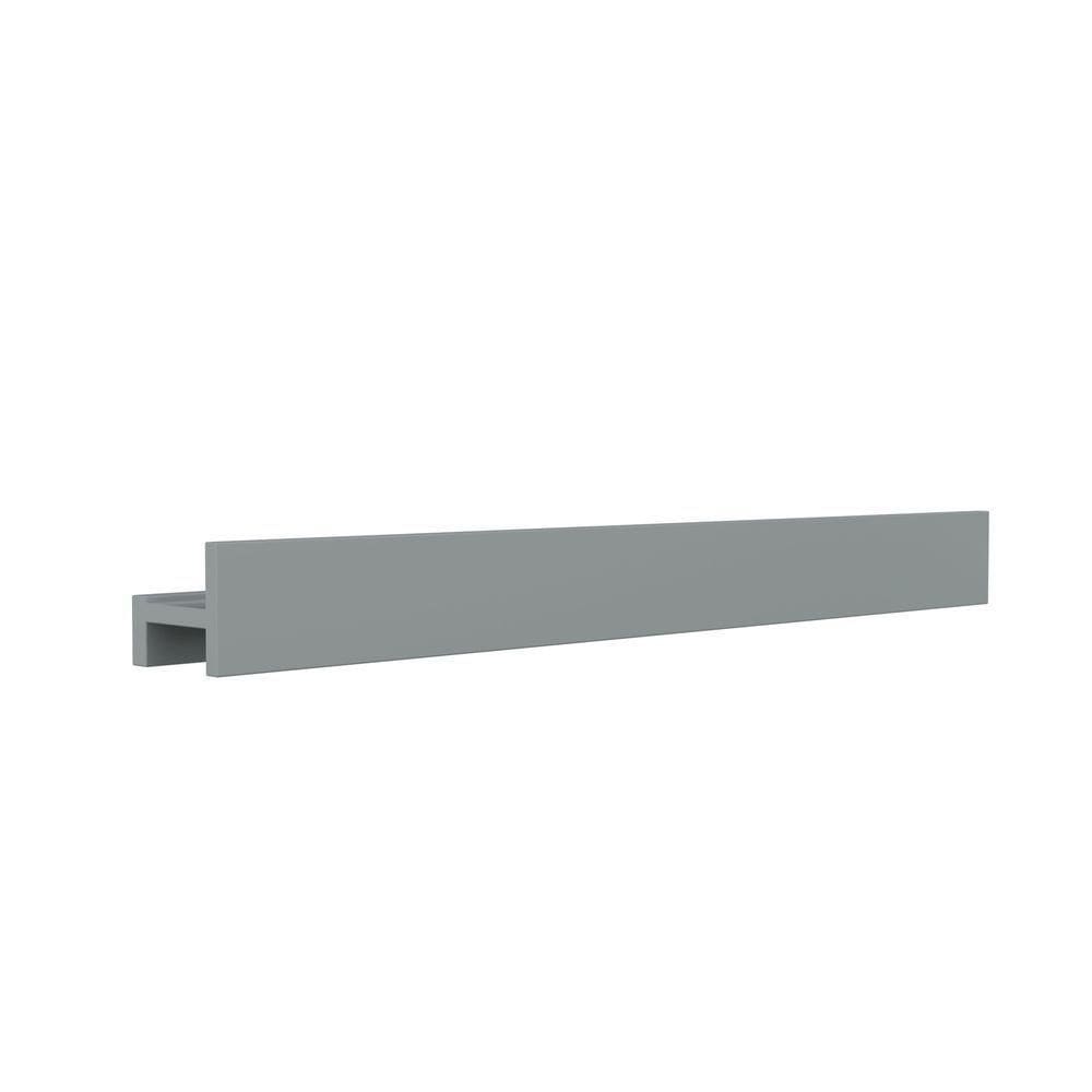 Porta Shampoo Linear 120cm Chumbo Fosco