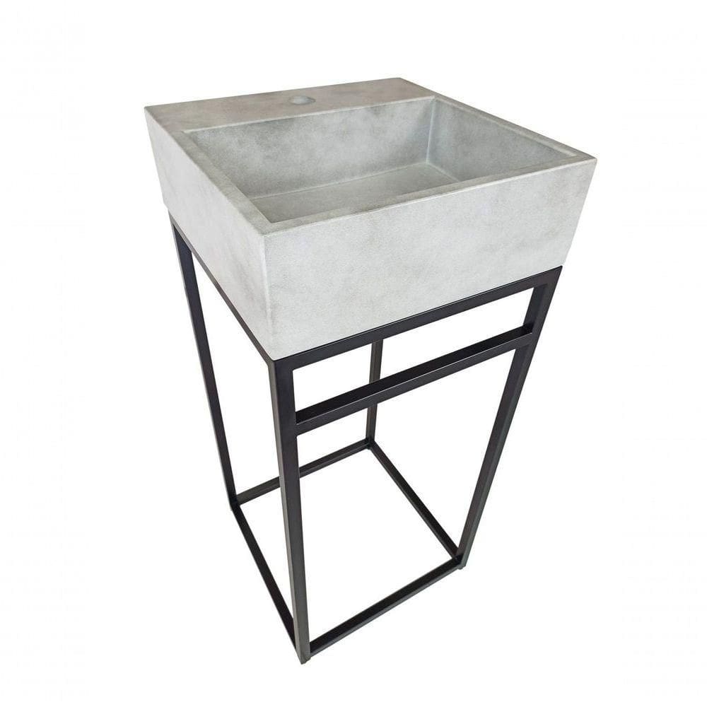 Base Box Iron 40x40 Cm Concreto