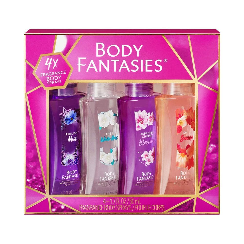 Conjunto de presentes exclusivo Perfume Parfums De Coeur Body Fantasies, 4 unidades