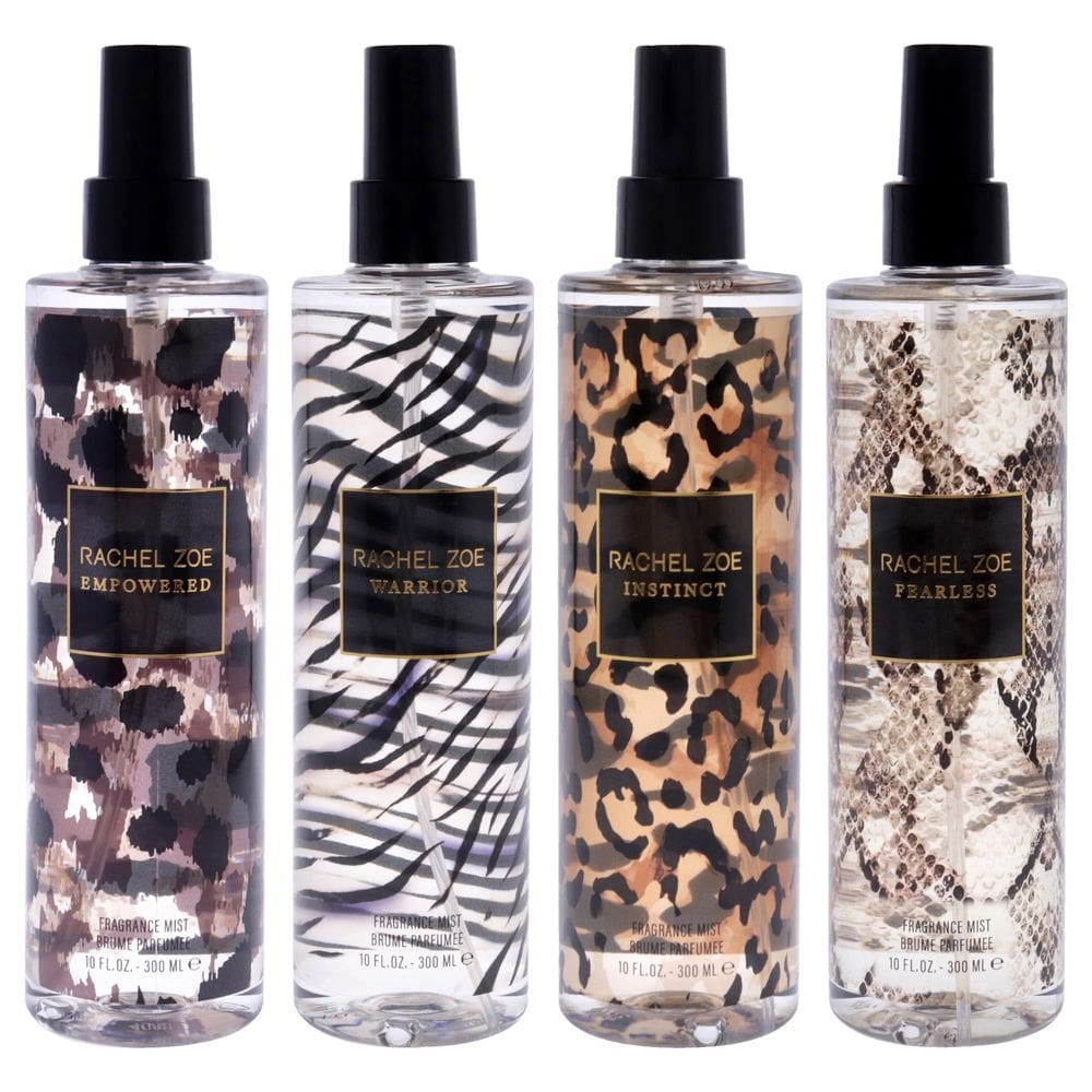 Kit Rachel Zoe de 4 peças, spray de fragrância de 300 ml para mulheres