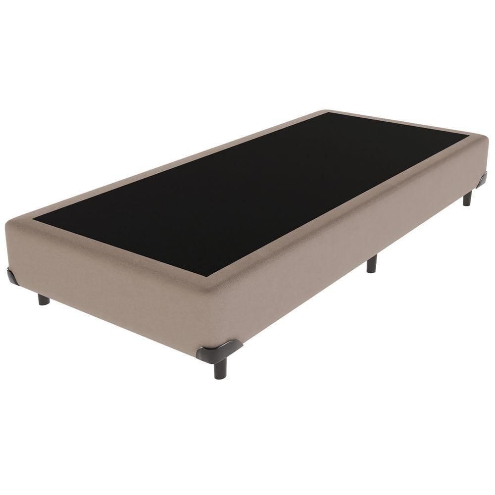 Cama Box Solteiro Bravus 88x188x44 Bege